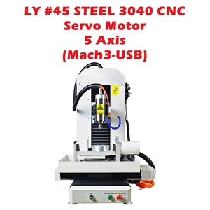 Enrutador CNC de estructura de acero 3040 grabador de fresado y corte de 5 ejes 45 # eje XYZAC de acero bucle cerrado o servomotor MACH3 USB - Product Image 6