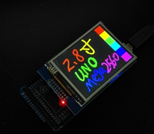 2,6-Zoll-Arduino-Touchscreen 8-Bit-Parallel-TFT-LCD mit resistivem Touch-Modul