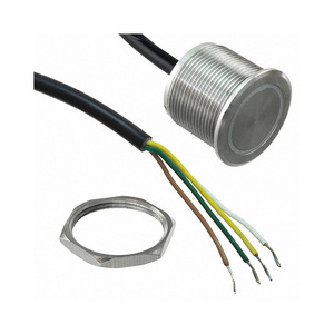 Accept BOM List MPZI022/F/BL/24/L Push Button <strong>Switch</strong> SPST <strong>Off</strong>-<strong>On</strong> <strong>Piezo</strong> Panel Mount Front MPZI022 Round Button Flush Silver - Product Image 1