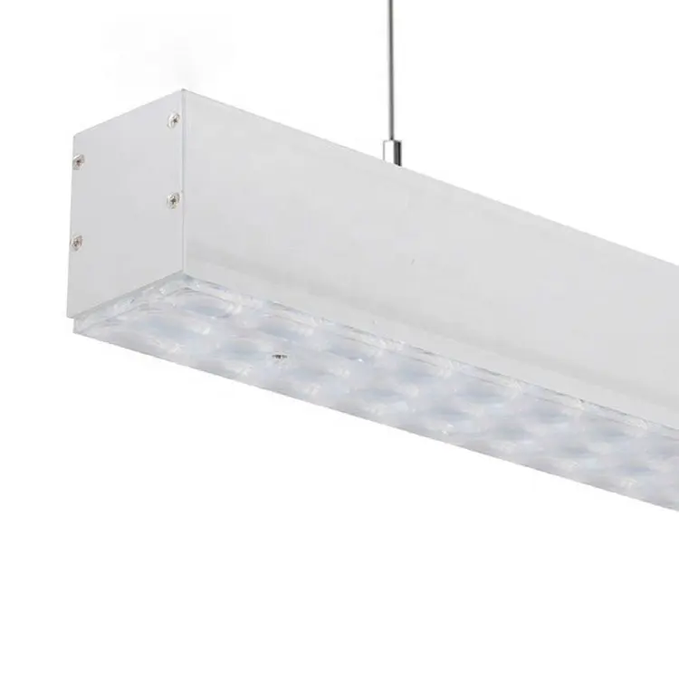 Fabbricazione della cina nero bianco 30w di soffitto sospeso stecca tubo trunking sistema per esterni lineare ha condotto la luce