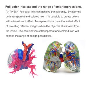 DLP LCD 3d için Antinsky tam renkli baskı reçine 2kg yüksek renk tekrarlanabilirlik ve düşük büzülme 3d fotopolimer reçine - Product Image 3