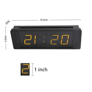 1 "cifre Multi-colori Multi-funzionale Mini orologio digitale a LED da parete Desktop elettronico conto alla rovescia Timer conto alla rovescia - Product Image 2