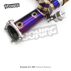 Porsche 911 <span class=keywords><strong>996</strong></span> <span class=keywords><strong>TURBO</strong></span> 1997-2005 spor Valved egzoz boruları için ODM titanyum Catback egzoz sistemi