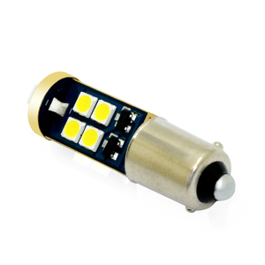 หลอดไฟแอลอีดีขนาดเล็ก Ba9s Bax9s Bay9s 3030 10-30V CANbus ไม่ผิดพลาด T4W ใสสีขาวสีเหลืองสีแดงไฟแสดงสถานะลิ่มใหม่
