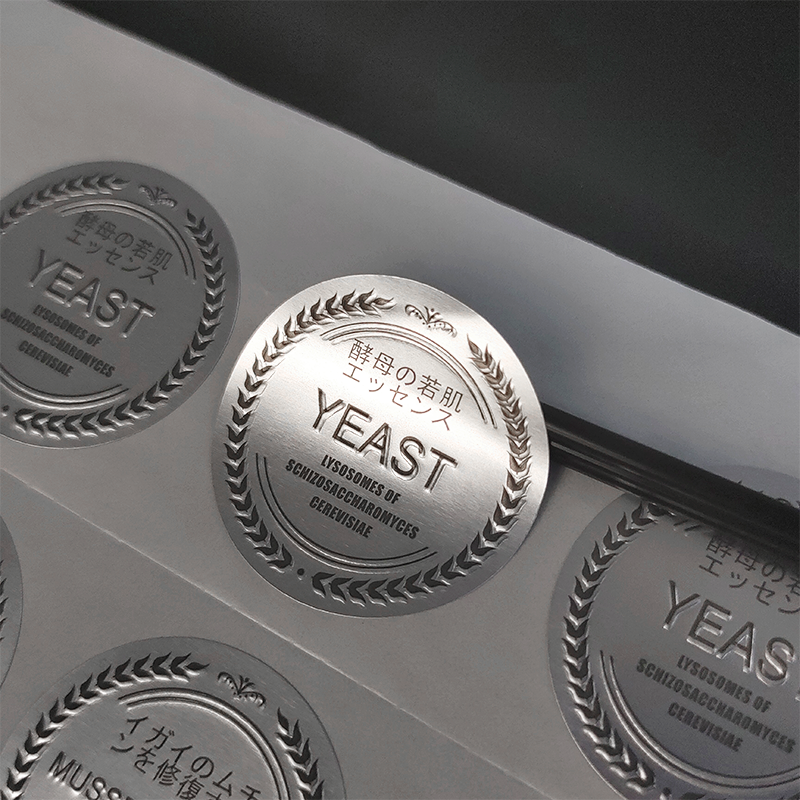 Pegatinas Personalizadas de Plata Caliente