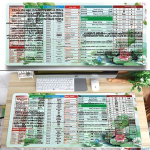 Alfombrilla de ratón de carga inalámbrica, teclas de acceso directo, alfombrilla de escritorio suave impermeable para AI Office Ps Ppt Excel Cad Pinyin Element Cycle Computer - Product Image 6