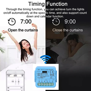 Wifi RF2.4GHzスマートカーテンスマートホームカーテンモーターオープナースイッチモジュールRFリモコン付き - Product Image 6