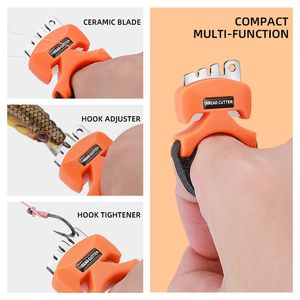 Tunala dụng cụ cắt ngón tay nhẫn đa năng Vòng lưỡi gốm dụng cụ cắt dây câu nhanh Vòng chia dụng cụ câu cá - Product Image 3