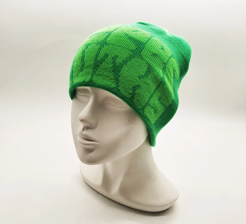Bonnets personnalisés vente en gros bonnet tricoté logo personnalisé adulte enfants 100% bonnet acrylique