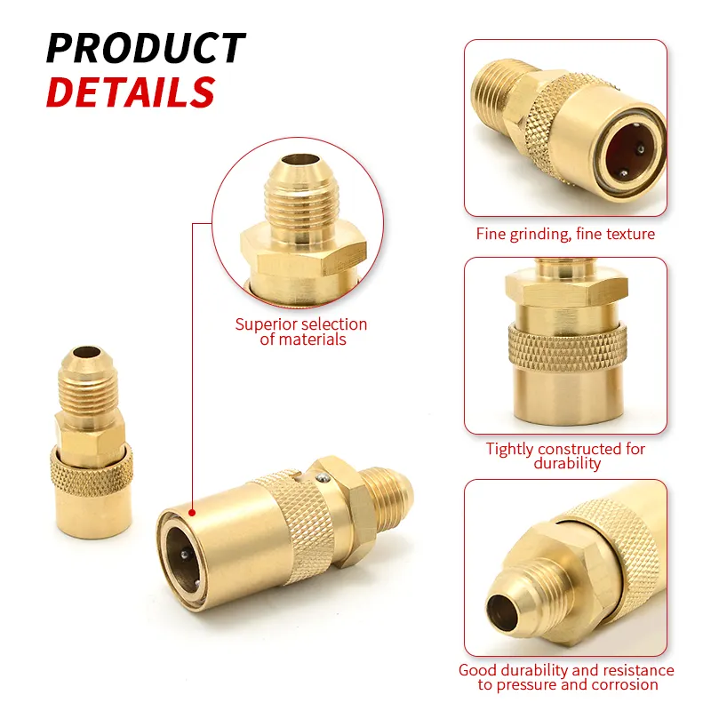 China Adapter Flexible Hex Coupling Brass Quick Release Coupling For Lpg Gas Water Quick Coupling