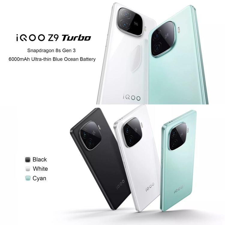 Global Version 2024 VIVO IQOO Z9 Turbo 16GB+512GB 6.78” Android 14