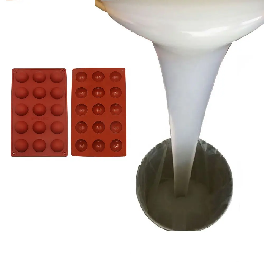 Rtv 2 silicone per stampo per cioccolato silicone liquido platino per la cottura di torte stampaggio che produce materie prime in silicone ad alta temperatura