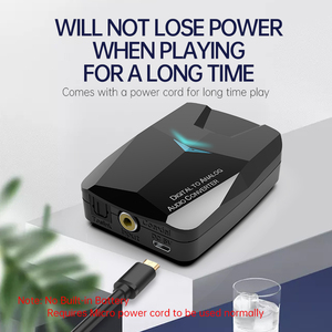 2023 HG Hot Sale RCA Digital to Analog bluetooth Audio Adapter Optical Amplifier <strong>Decoder</strong> Optical Fiber Coaxial