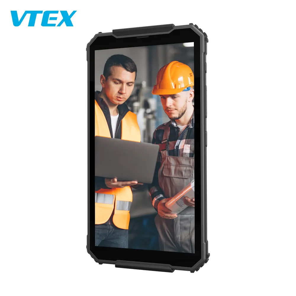 6 pulgadas 1440*720 500 luminosidad resistente Ip67 impermeable Nfc Industrial Android Tablet Pc Antena de cerámica con escáner 2D