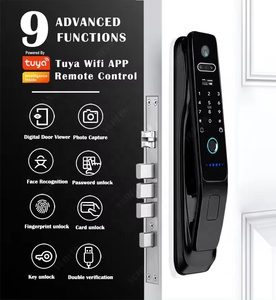Produttore completamente automatico Tuya Wifi Multi lingua interfono visivo 3d riconoscimento del volto Tuya Wifi Smart serratura della porta con la macchina fotografica - Product Image 3