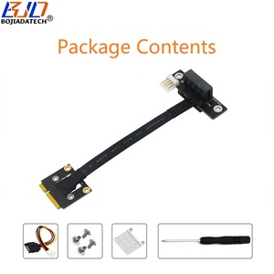 Reverse 270 Degree <strong>PCI</strong>-E 3.0 1X Slot to MPCIe Mini PCIe Interface Riser Card Adapter Cable 8Gbps 10-100CM - Product Image 6