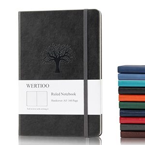 Akademisches A5-Logo Kunden spezifischer Notizblock PU-Leder tagebuch Notizbuch Benutzer definiertes Gummiband Hardcover-Planer Journal Notizbuch