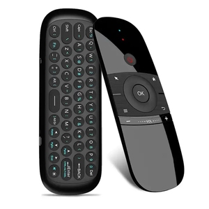 Teclado y ratón W1 Air Mouse 2,4G del mercado europeo con juegos de detección giroscópica, control remoto, funciona para Android TV Box - Product Image 1