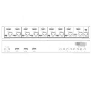BLIKVM <strong>Switch</strong> v2 <strong>KVM</strong> ATX <strong>switch</strong> shared laptop eight port converter <strong>8</strong> in <strong>1</strong> out USB mouse keyboard display - Product Image 2