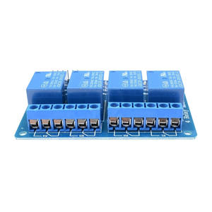 Modulo relè a 4 vie 5v scheda blu optoaccoppiatore isolamento perno laterale intestazione PLC scheda di controllo del driver modulo - Product Image 2