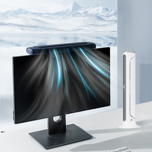 Ventilador de refrigeración por aire 2 en 1 de tamaño pequeño, pantalla de 4000mAh, mesa fija, ordenador portátil, suspensión, ventilador de pantalla, plástico para el hogar - Product Image 3