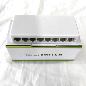 Sunsoont Ethernet Switch <strong>10</strong>/<strong>100M</strong> 5/8 Port Plastics Network Switcher Optical Fiber <strong>LAN</strong> Switching Media Converter - Product Image 1