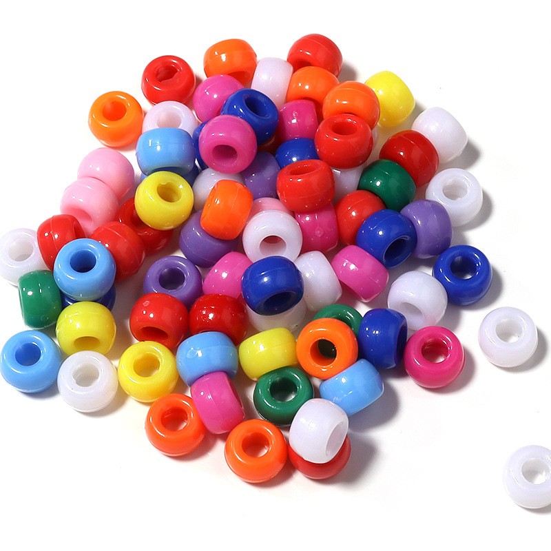 Perles tonneau de couleur foncée