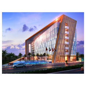 Low Cost Cheap Price Economical Prefabricated Customized Steel Structure Metal Construction Commercial Office for Store Building - Product Image 3