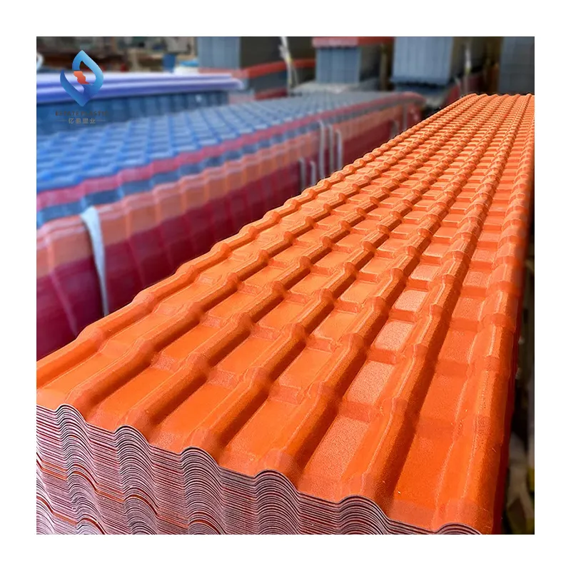 Preços Soundproof Plastic Shed Roofing Sheets Double Roman Asa Colored Upvc pvc Roof Tiles