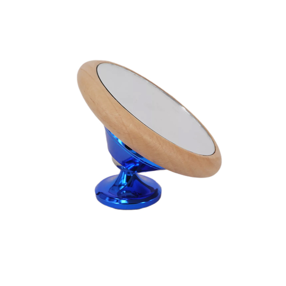 Blue stand, natural wood-colored mirror, model: Y22146BL