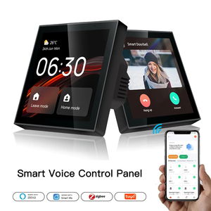 Tuya Smart Life App Inalámbrico 4 pulgadas Zigbee Incorporado Alexa Gateway Control de voz Smart Home Automation Panel de control Linux Gatewa - Product Image 1