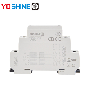 Yoshine ac12v/24V/110V/220V và DC12V/24V 10A 3pdt Rơle đơn ổn thích hợp để lắp đặt trên đường ray 35mm - Product Image 1