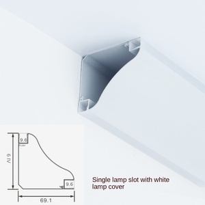 Welding Free New Process Factory Customized LED Aluminum Profile <strong>Light</strong> for Surface Mount Modern Ceiling Trim for Living Room