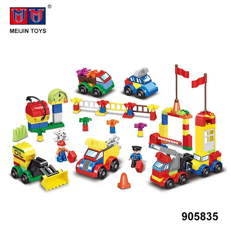 168PCS diy plastic educational toys car model kits building blocks