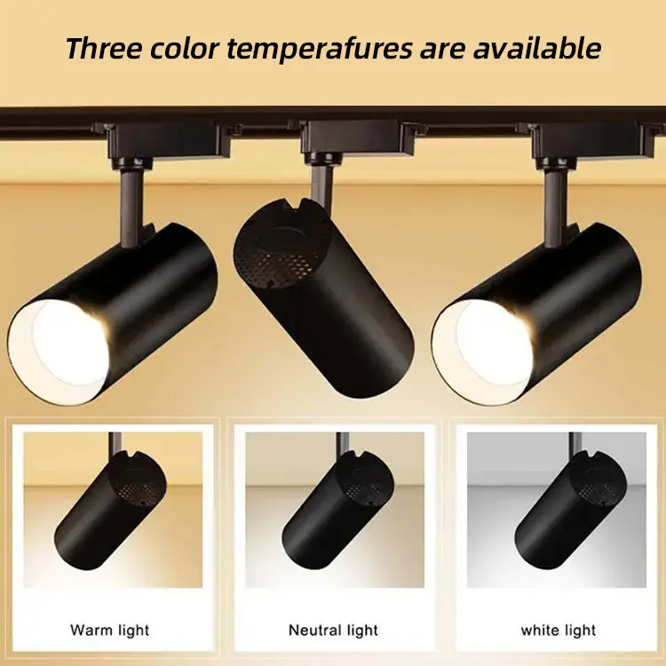 Modern 2/3Wire Track Lights Lighting System 20W 30W 40W Adjustable Angle Led Rail Lamp Commercial cob led track Light