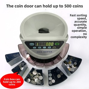 Compteur de monnaie israélienne Compteur de pièces de monnaie de tri de dénomination Compteur et trieur de pièces de haute technologie - Product Image 3