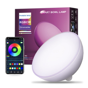 ポータブル調光可能なブルートゥースRgbカラースマートLEDムードボウルランプAPPコントロールRGB8シーンスケジュールタイマー機能WIFIデスクライト - Product Image 2