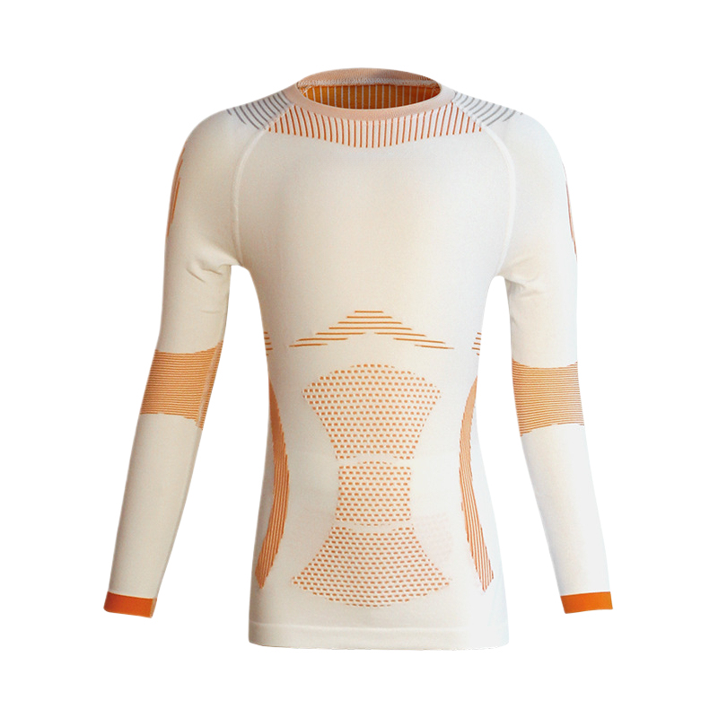 Haut blanc et orange