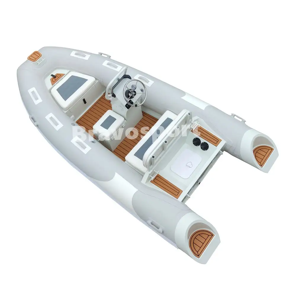 Hot sale 6 capacity high speed rib 360 390 orca hypalon aluminum rigid hull inflatable rib boat for sale