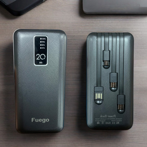 Factory Price New Arrival Portable <strong>Charger</strong> Built in Cable PowerCheap Price Portable <strong>Charger</strong> Fast <strong>Charger</strong> 4 Output 1 Input - Product Image 1