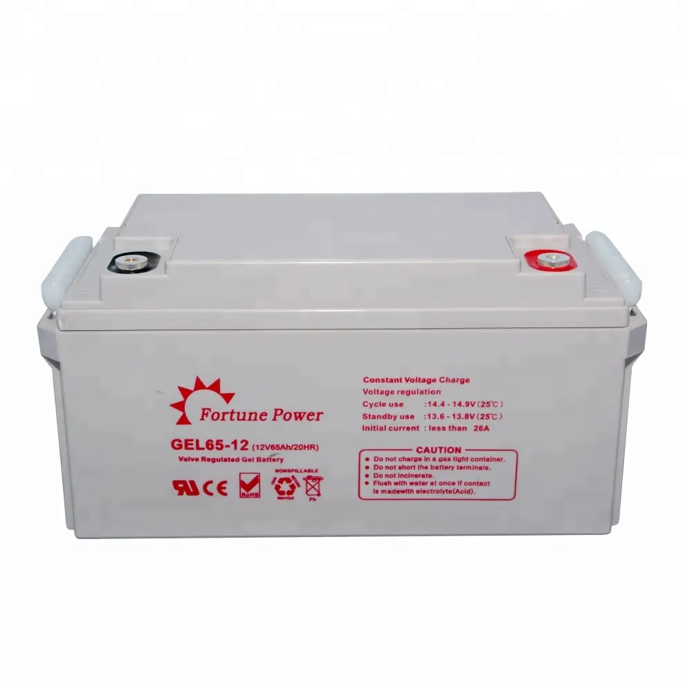 röhrenförmige gel-batterien 12 v 65 ah solarenergiebatterie verschiedene batterie-gel