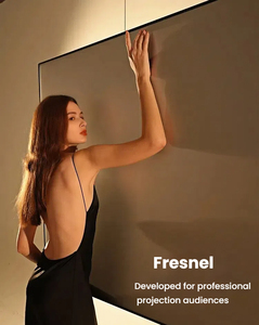Proyección de pantalla de marco fijo 16:9 Fresnel 120 "4K HD ALR borde estrecho montado en la pared para sala de estar/Conferencia - Product Image 5
