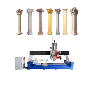 Supercnc columna Pilar grabado rotativo tallado corte polaco multifunción 3D Cnc máquina de escultura de piedra - Product Image 3