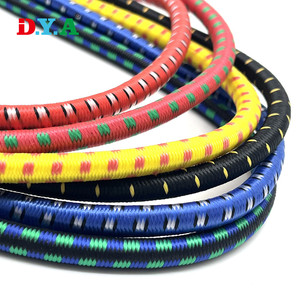 工厂价格户外使用重型圆点图案弹性束带橡胶蹦极绳带金属钩 - Product Image 3