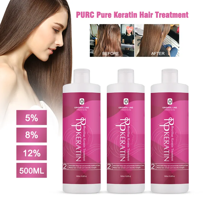 Flat sắt tốt nhất làm mịn cai nghiện Brazil Keratin tóc thẳng kem protein tinh khiết điều trị Brazil keratina