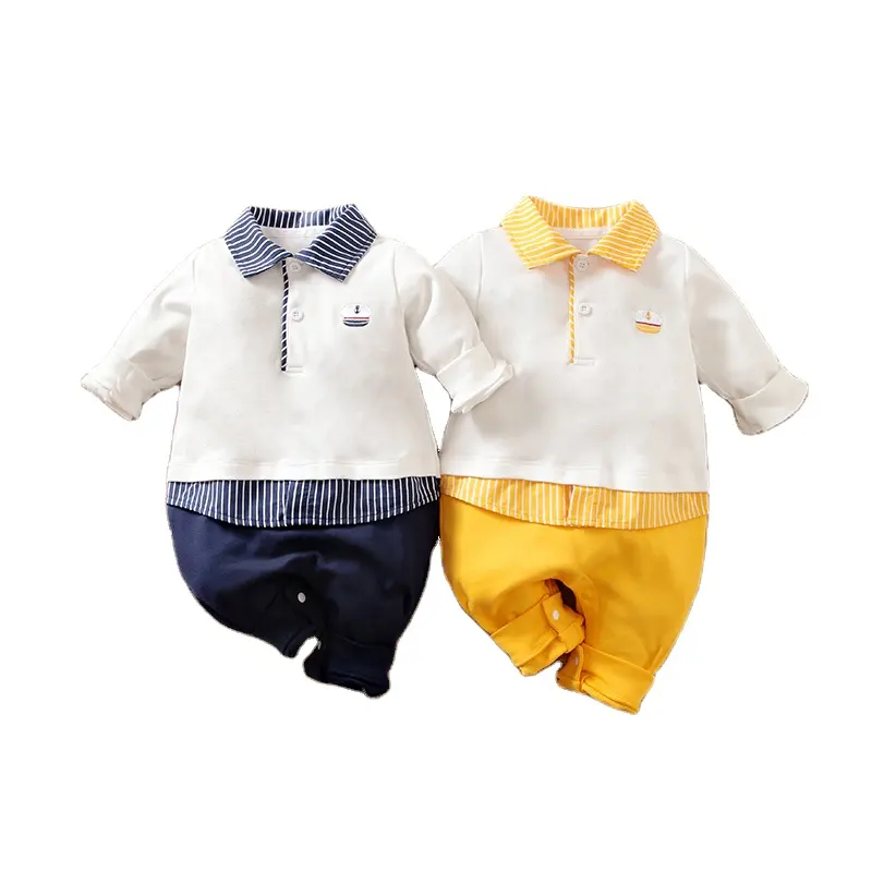 2023 Primavera e Outono New Baby Clothing Camisa Casual Baby Bodysuit