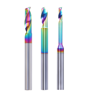 DouRuy One Flute Milling <strong>Cutter</strong> CNC End Mills for Aluminum Alloy Cutting Router End Mill Bit Aluminum Cutting Router Bit - Product Image 2