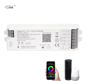 2024 новый пульт дистанционного управления Zigbee, беспроводной контроллер RGBW RGB CCT, совместимый со смарт-шлюзом Tuya - Product Image 1
