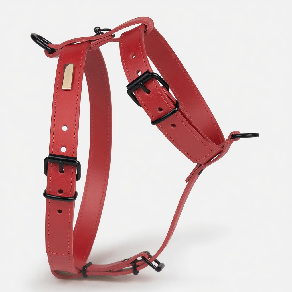 Red with black accessories