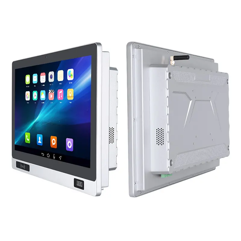 Fanless Aluminum ip65 waterproof Factory MES 10.1" 11.6" 15.6" 21.5 inch android industrial panel IPS PC 4K with NFC/Camera